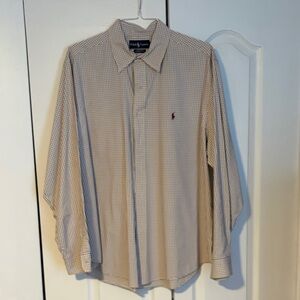 Polo by Ralph Lauren Men's Beige Checkered Shirt